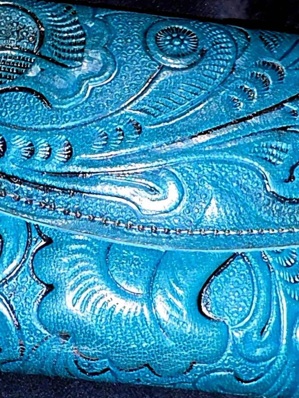 Hand-Tooled Leather Wallet